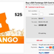 $25 Fandango Gift Card, $22